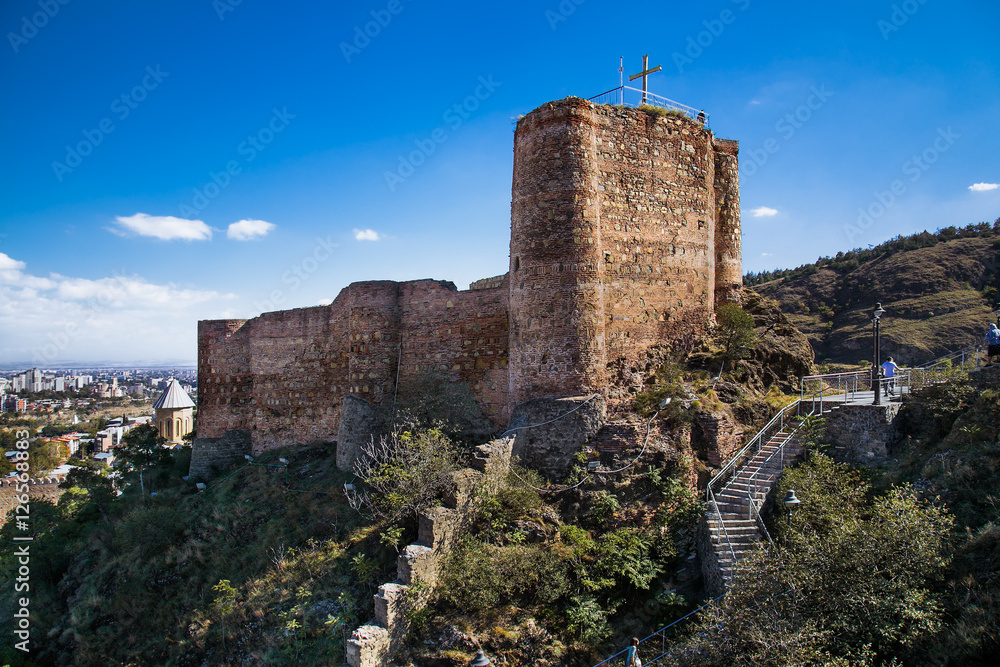 Narikala Fortress in Tbilisi city, Georgia