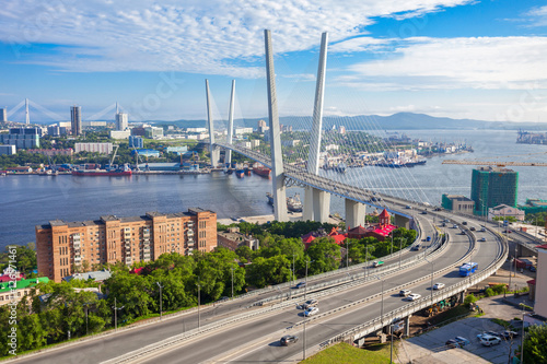 Zolotoy Golden Bridge, Vladivostok photo