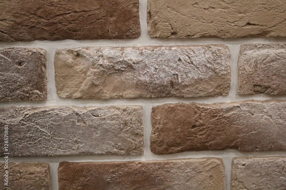 Fototapeta premium The texture of stone brick wall