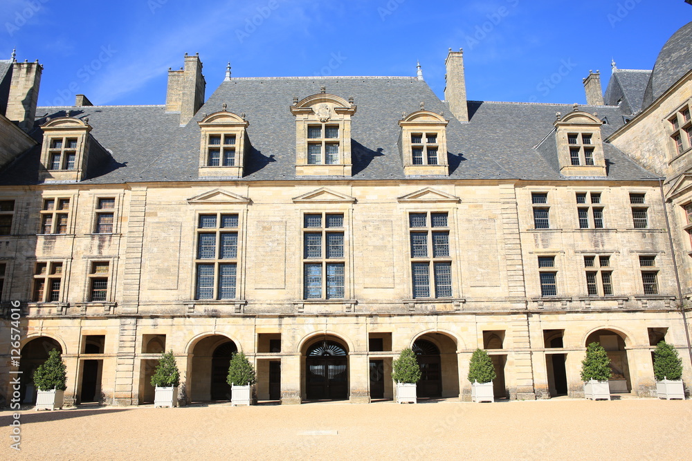 Historic Castle Hautefort in France