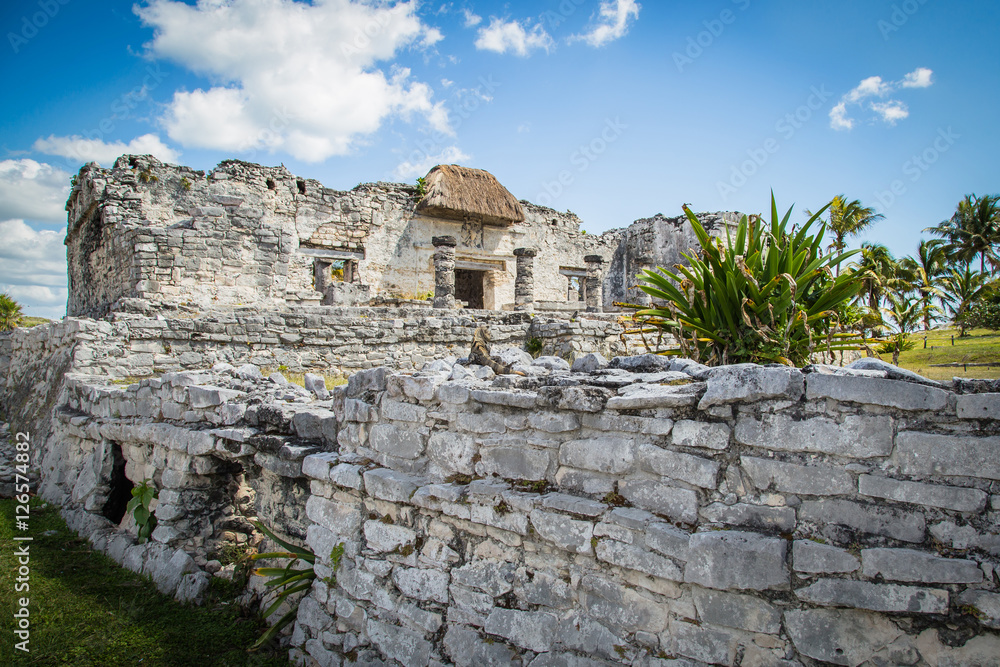 Mayan Ruins of Tulum. Old city. Tulum Archaeological Site. Riviera Maya. Mexico Mayan Ruins of Tulum. Old city. Tulum Archaeological Site. Riviera Maya. Mexico