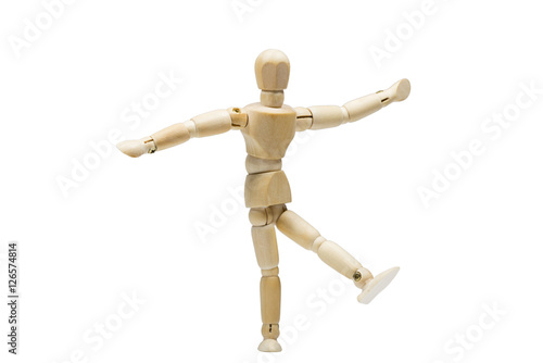 The wooden man dancing
