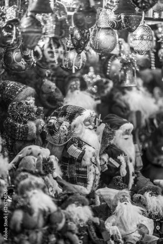 Christmas decoration on an european market © dvoevnore