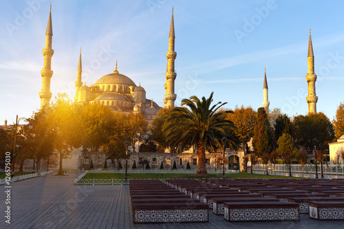 Sultan Ahmed Mosque (Blue Mosque), Istanbul, Turkey. photo