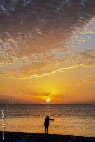 Sunset in the Mediterranean sea © Selcuk
