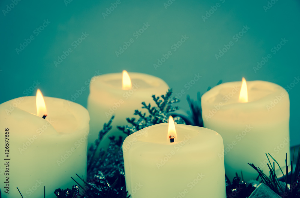 four burning candles four burning candles