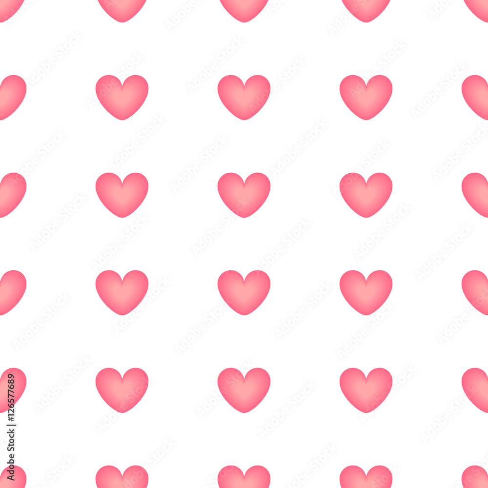 Seamless background with hearts on a white background. Seamless background with hearts on a white background.