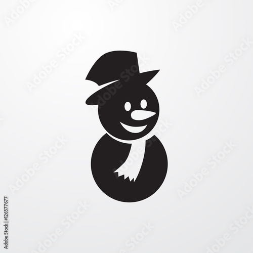 snowman icon illustration