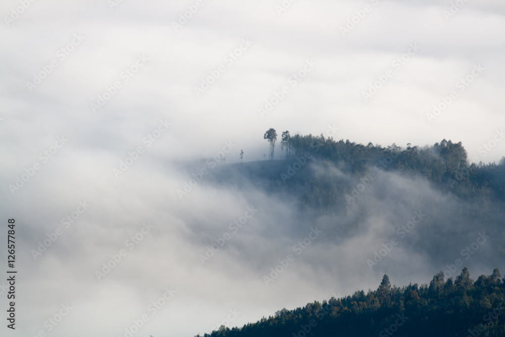 Fototapeta premium Overcast over the mountains