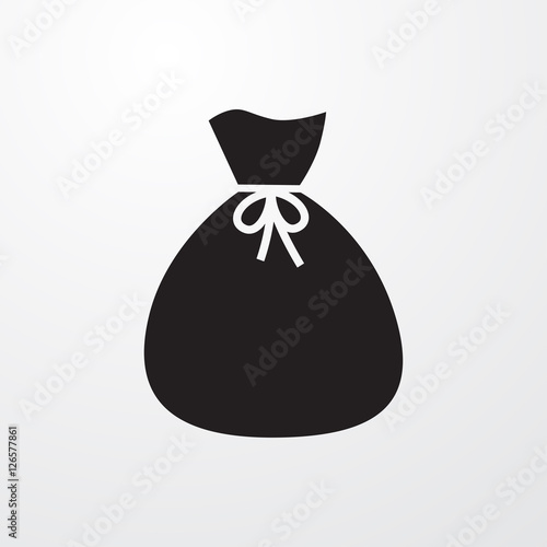 christmas sack icon illustration