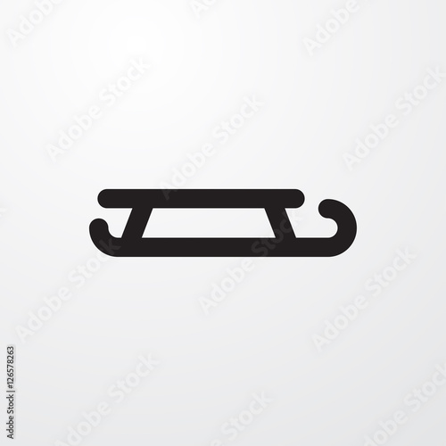 sled icon illustration