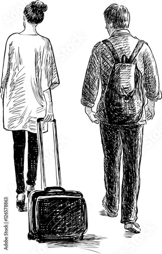 people in a trip