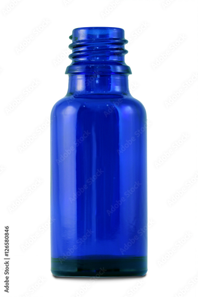 Blaue Glasflasche Blaue Glasflasche