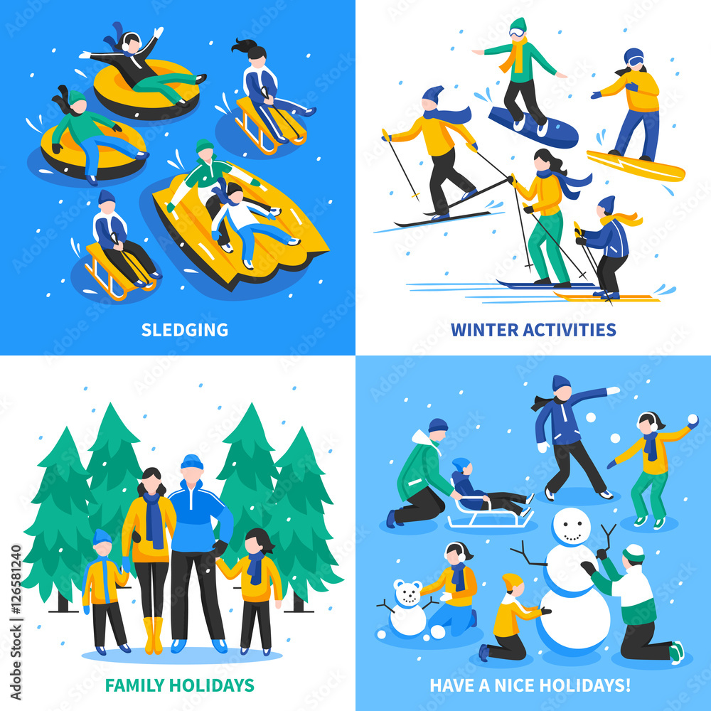 Winter Activity 2x2 Design Concept