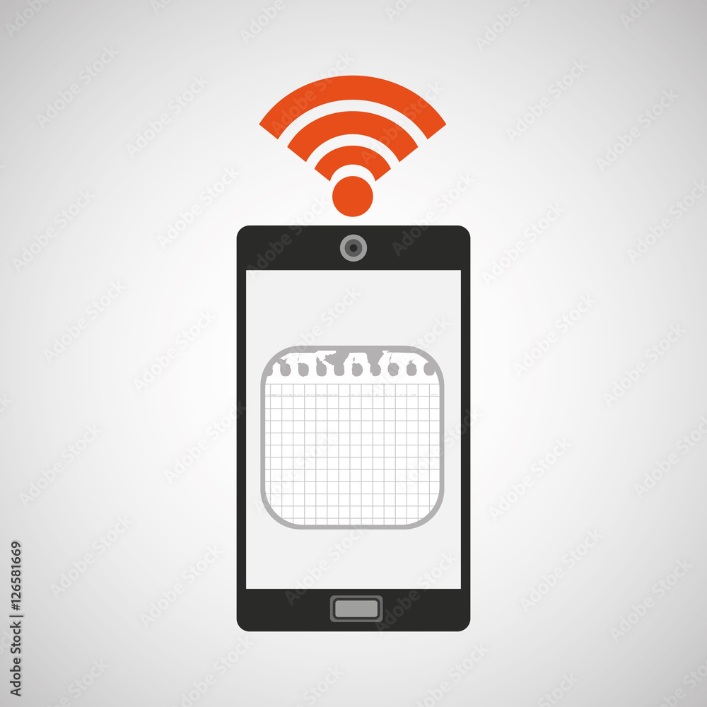 smartphone calendar internet wifi icon vector illustration eps 10 smartphone calendar internet wifi icon vector illustration eps 10