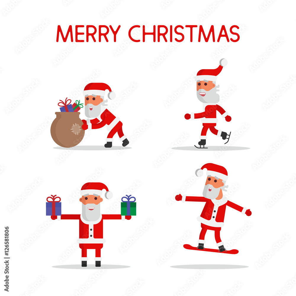 Santa set. Flat 2 Santa set. Flat 2