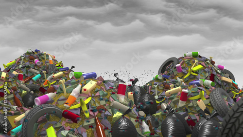 The Great Garbage Dump, 3d illustration