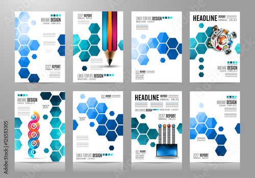 Brochure template, Flyer Design or Depliant Cover