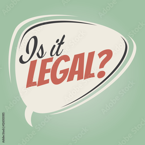 is it legal retro speech balloon
