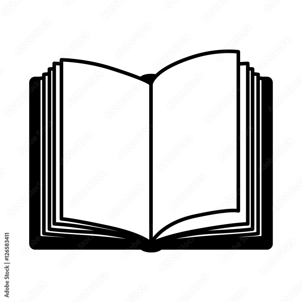 academic book icon over white background. Learning knowledge and library theme. Colorful design. vector illustration academic book icon over white background. Learning knowledge and library theme. Colorful design. vector illustration