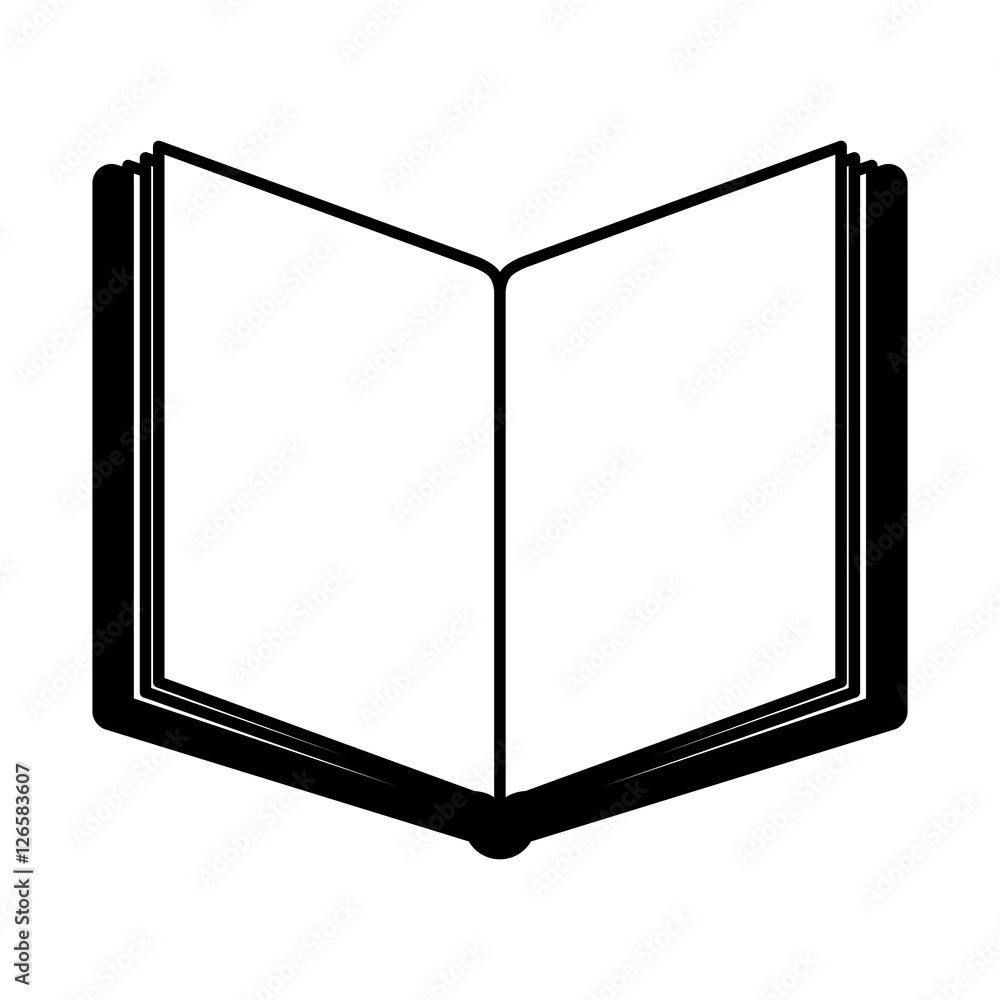 academic book icon over white background. Learning knowledge and library theme. Colorful design. vector illustration academic book icon over white background. Learning knowledge and library theme. Colorful design. vector illustration