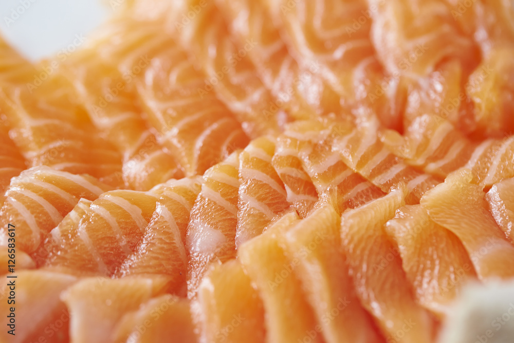 Salmon sashimi Salmon sashimi