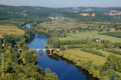 Dordogne river from the town of Domme, France