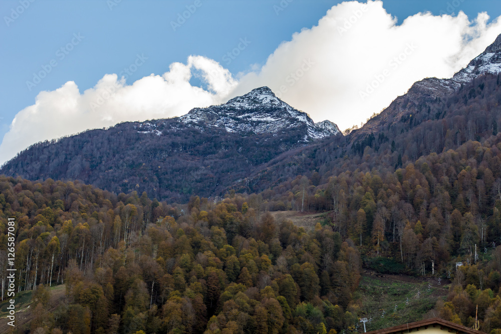 Obraz premium Crimean mountains at the sunny summer day.