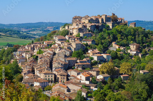 Medieval town of Cordes-sur-Ciel, France photo