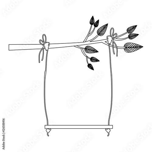 tree swing icon image vector illustration design 