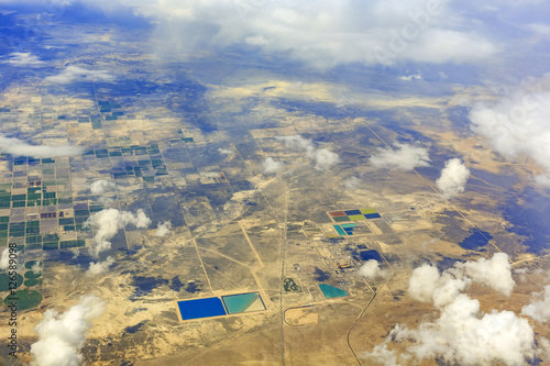 Aerial view of Elberta, Utah photo