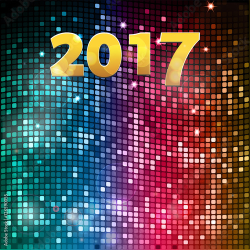 Twenty Seventeen mosaic party background