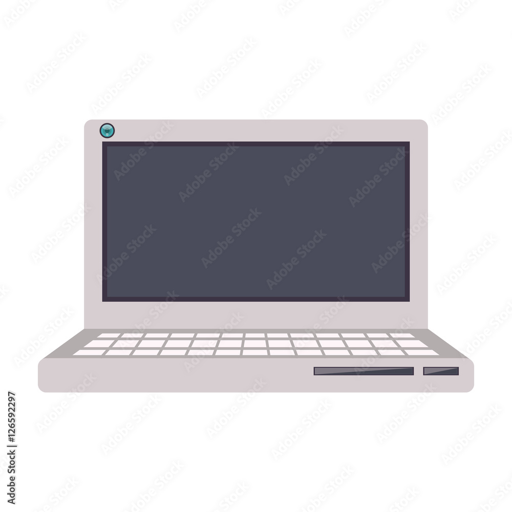 laptop computer device icon over white background. vector illustraito laptop computer device icon over white background. vector illustraito