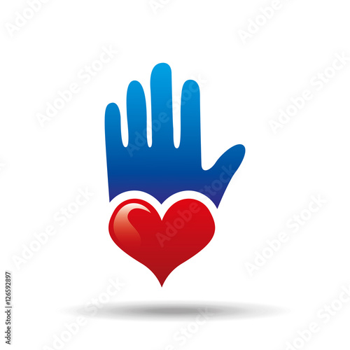 Wallpaper Mural insurance healthy heart design icon vector illustration eps 10 Torontodigital.ca