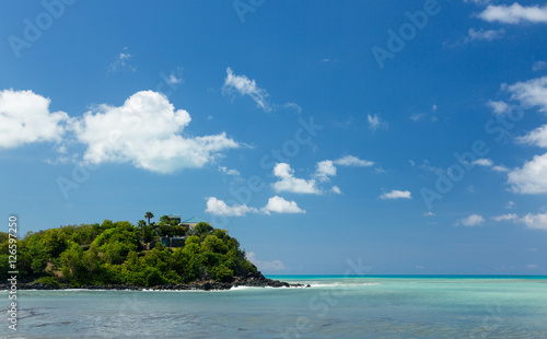 Friar's bay on St Martin in Caribbean © steheap