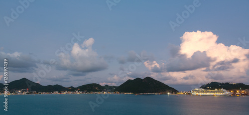 Dramatic evening at Philipsburg Sint Maarten