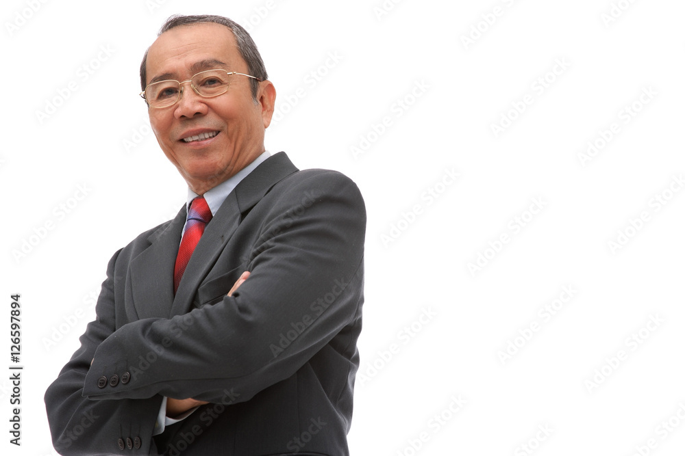 Businessman looking at camera, arms crossed Businessman looking at camera, arms crossed