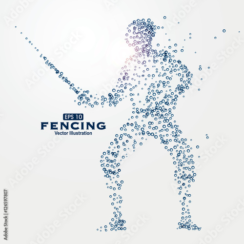Sports Graphics particles, vector illustration.