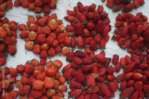 Strawberry piles