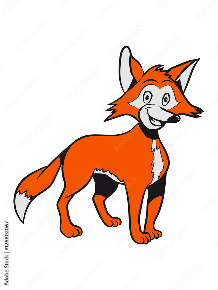 Fototapeta premium Fox funny sweet
