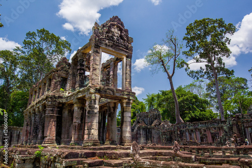 ancient of Prasat Preah Khan temple,