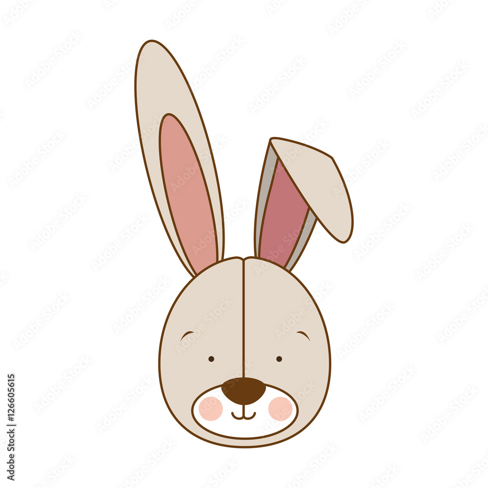 Obraz premium rabbit or bunny icon image vector illustration design 
