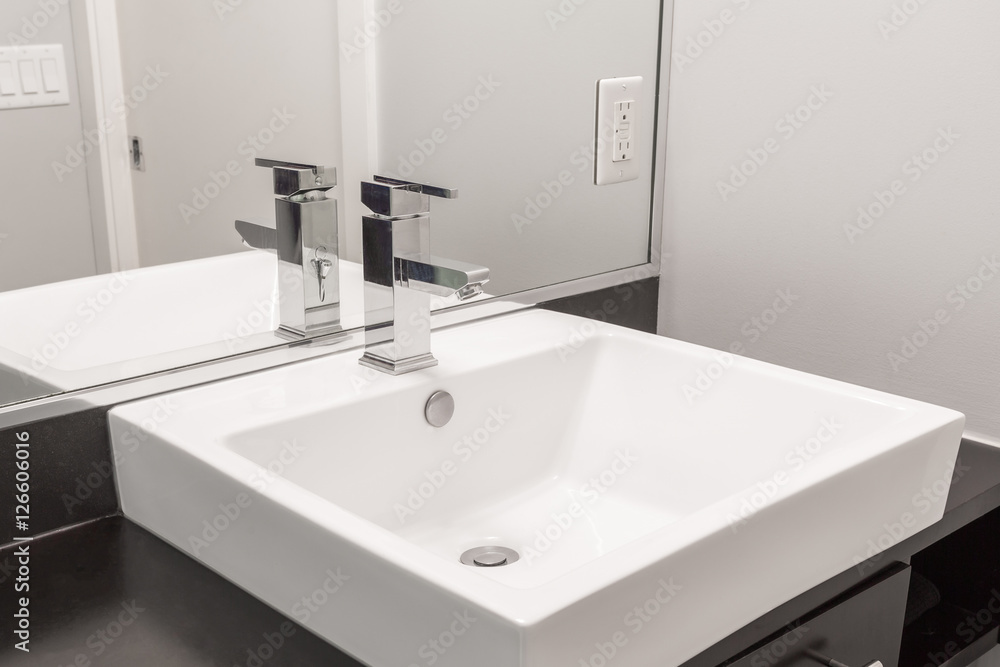 Modern bathroom. Clean design. Modern bathroom. Clean design.