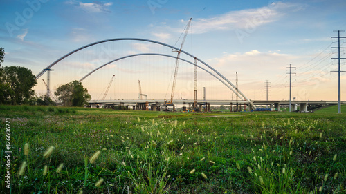 Sunset at Margaret McDermott Bridge