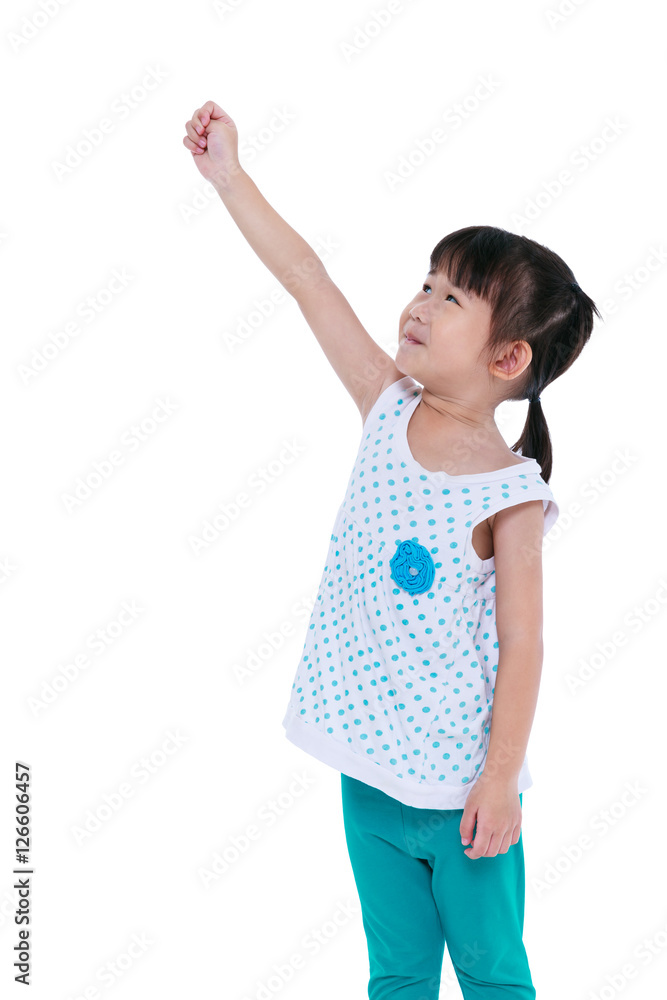 Happy asian child holding something gesture. Isolated on white. Happy asian child holding something gesture. Isolated on white.