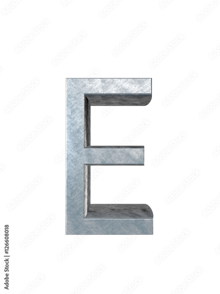 Metal alphabet. 3D rendering Metal alphabet. 3D rendering