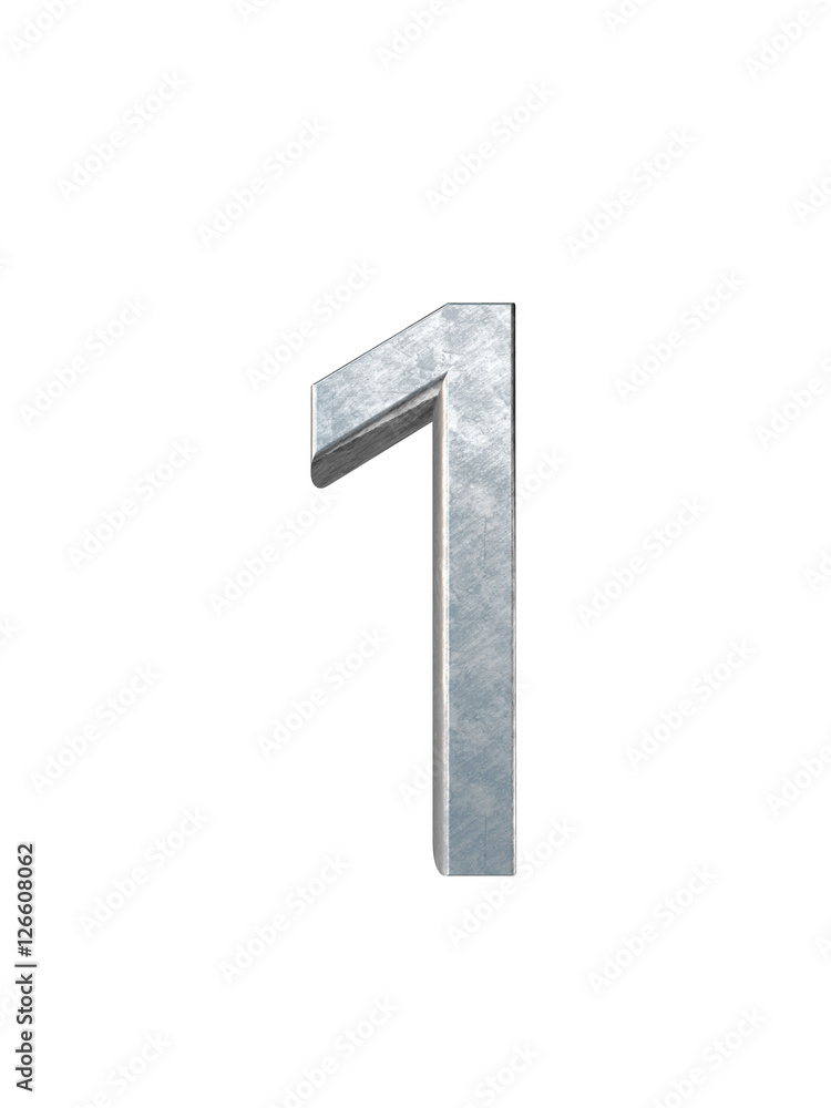 Metal alphabet. 3D rendering Metal alphabet. 3D rendering