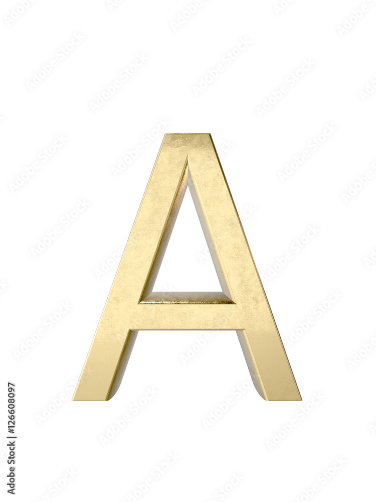Metal alphabet. 3D rendering Metal alphabet. 3D rendering