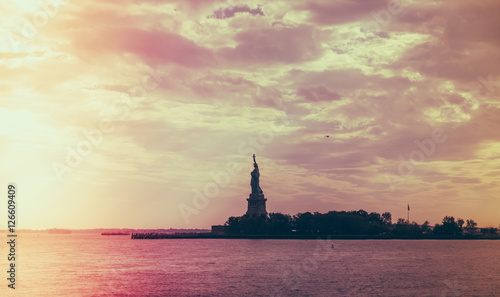 Statue of Liberty, New York City , USA .  ( Filtered image proce © jannoon028