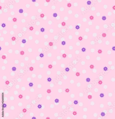 Flower pattern. Seamless vector